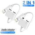 Audio Adapter For iPhone 14 13 12 11 Pro Max Aux Jack Headphone 3.5 mm To Headphone Jack Charger Splitter Converter Accessories. 