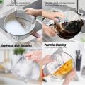 Multipurpose Wire Dishwashing Rags for Wet and Dry Stainless Steel Scrubber Non-Scratch Wire Dishcloth for Washing Dishes Sinks Counters Easy Rinsing Machine Washable Pack Of 3. 
