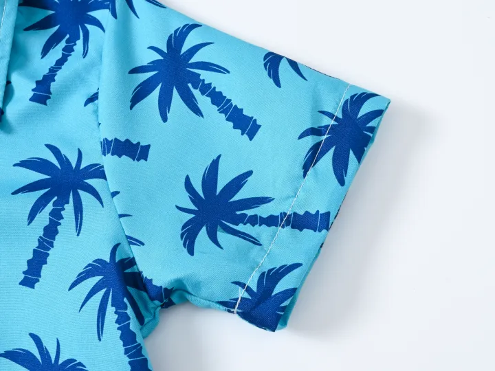 Beach%20wind%20holiday%20wind%20print%20casual%20boys'%20shirts%20Summer%20children's%20short%20sleeve%20fashion%20lapels%20cool%20coconut%20tree%20Korean%20shirt%20-%20Image%204