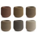 Concrete Mesh Irregular Candle Cup Silicone Mold DIY Mesh Gypsum Cement Tank Silicone Mold. 