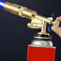 Portable Gold Copper Gas Welding  High Temperature Flame for BBQ Cooking Brazing. 