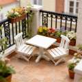 3 pcs 1:12 scale set of furniture and tables, including miniature items for doll houses, mini living rooms, outdoor camping.