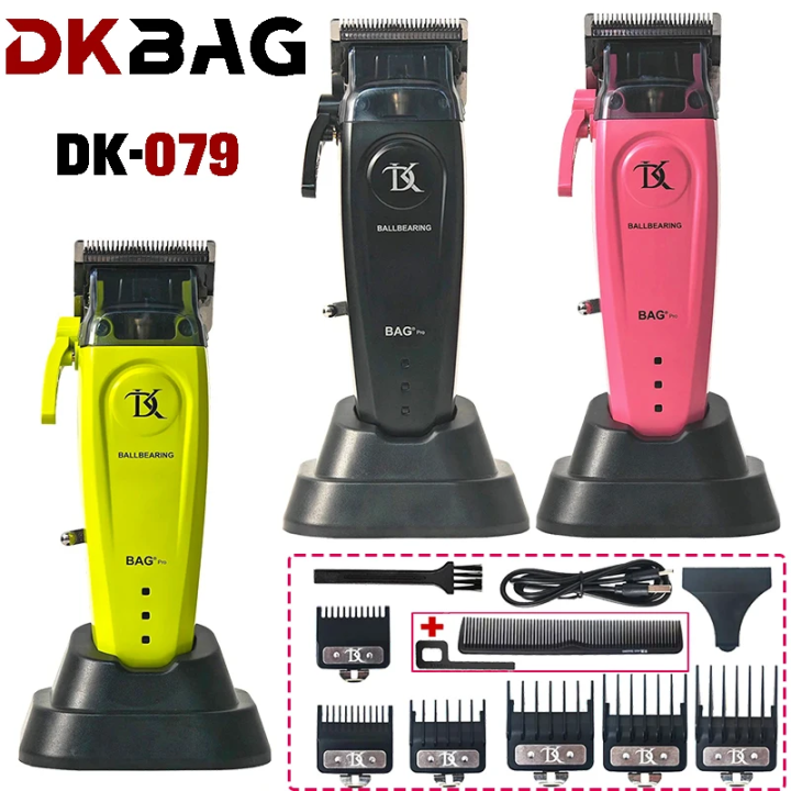 DKBAG DK-079 Professional Cordless Hair Clipper, Brushless Motor, 5-speed Adjustment, Fast Charging, All Aluminum Alloy Body