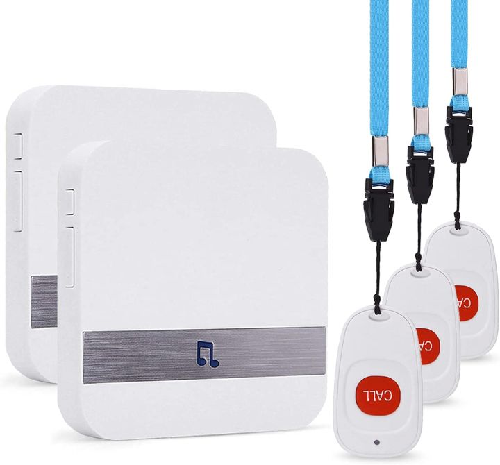 Wireless Caregiver Pagers Call Bell for Elderly Monitoring,Wearable SOS