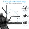 LED Garage Lights with 7/10+1 Adjustable Panels E26/E27 Ceiling Shop Work Lamp 150W 6500K Bulb for Workshop Industrial Lighting. 