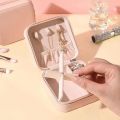 Small Jewelry Box, Travel Portable Jewelry Case For Ring, Pendant, Earring, Necklace, Bracelet Organizer Storage Holder Boxes. 