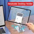 New Desk Mobile Phone Holder Bracket For iPhone 15 Samsung Flexible Folding Lazy Desktop Adjustable Live Smartphone Stand Mount. 