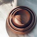 Wooden bowls, salad bowls made with real solid wood.( Pack of 3). 