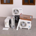 Miniature Split Air Conditioner Model Set for Dollhouse Diorama - 1:12 / 1:6 Scale Simulation Mini AC Toy Display Ornament - ZMA. 