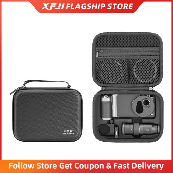 XFJI Storage Bag Case PU Leather Drop-resistant Hard Shell Handbag for  X200 Ultra Photographer's Kit Protective Accessories