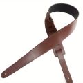 Leather Guitar Strap 2.36" Width Double Side Wear Adjustable Strap from 46.47" to 53.54" for Electric, Acoustic, Bass Guitars. 
