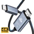 NIERBO USB C to HDMI Cable 4K@30Hz 6.6 FT Ultra High Definition USB Type C HDMI Converter for Home Office. 