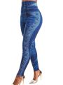 Plus Size 1XL-5XLwomen's High Waisted Tight Pants Anti Denim Jeans Casual Bottom Pants and Long Pants for External Wear. 