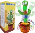 Dancing Talking Cactus Interactive plush Toy | Wriggle & Singing Recording Repeat What You Say Funny Mimicing Funny Toy for Kids. 