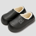 Waterproof Cotton Slippers for Women Men Winter Outdoor Indoor Non slip Home Plush Shoes Thick Bottom Cute Bear Shoes Couple.