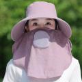 Summer Quick Dryng UV Protection Fisherman Cap Face Neck Cover Outdoor Fishing Cycling Adjustable Men Visor Hat Women Bucket Hat. 