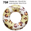 1PC Inflatable Pool Float, Leopard-Print Swim Ring, Adult Inflatable Ring, Hawaiian Beach Holiday Party Photo Prop.