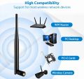 WiFi / Bluetooth Omni Directional Antenna for - 2.4 Ghz and 5Ghz WIFI Router and other internet and Signal Devices - 5dBi RP-SMA. 
