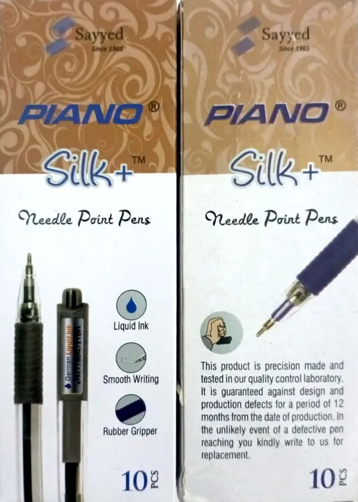 Piano%20Silk%20Plus%20Ball%20Point%20Pen,%20Needle%20Point%20Ball%20Pen,%20%20Pack%20of%2010%20Ball%20Point%20Pens%20-%20Image%202