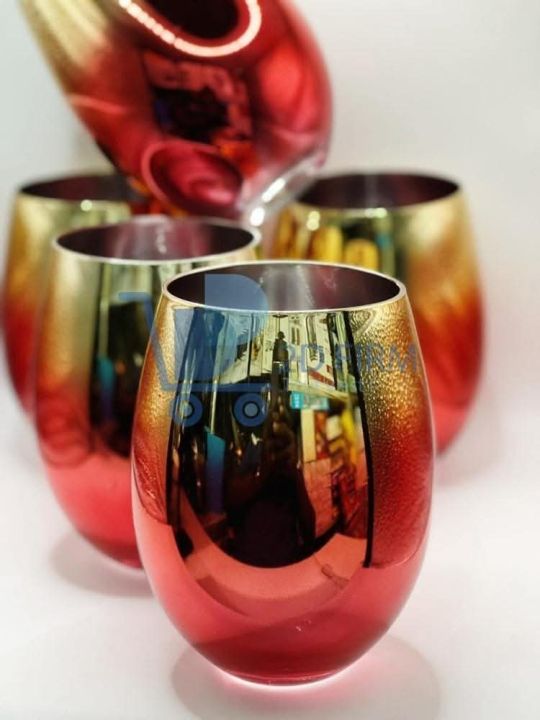 New fashionable golden glass 250 ml size