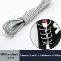 Round Elastic Shoelaces Suitable For Various Shoe Accessories No Tie Shoelace Fixed Stretching Locking Lazy laces 1 Pair. 