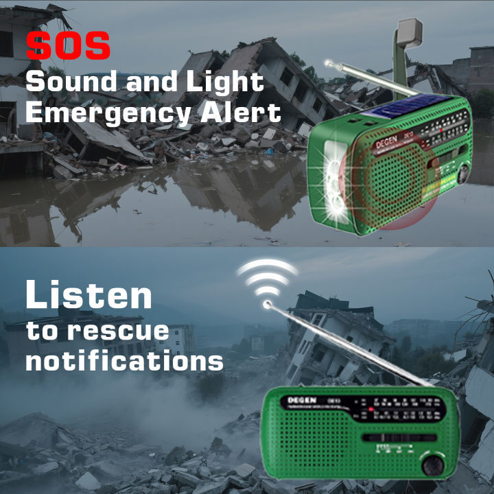 DEGEN%20DE13%20Emergency%20Hand%20Crank%20Solar%20Radio%20with%20Flashlight/Alarm%20Clock/Phone%20Charger,%20Portable%20FM/MW/SW%20Multiband%20Receiver%20-%20Image%203
