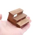 2Pcs Dollhouse Wooden Three Layer Storage Shelf Simulation Mini Garden Flower Stand Doll House Decoration Ornaments. 