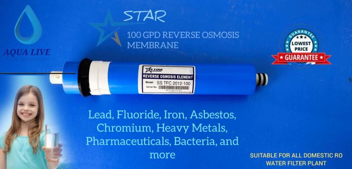100 Gpd Reverse osmosis Membrane suitable for all types water filter plant