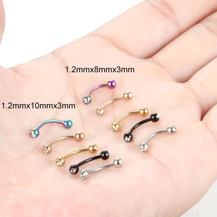 5%20Pcs%20Stainless%20Steel%20Crystal%20Eyebrow%20Piercing%20Lot%20Tongue%20Piercing%20Snake%20Eyes%20Eyebrow%20Ring%20Mixed%20Snake%20Bite%20Piercing%20Lot%206/8mm%20-%20Image%205