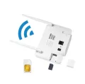 4G LTE CPE Wireless Router 4G Modem 300Mbps RJ45 LAN WAN External Antenna Wireless Wifi Hotspot with SIM Card Slot for Home. 