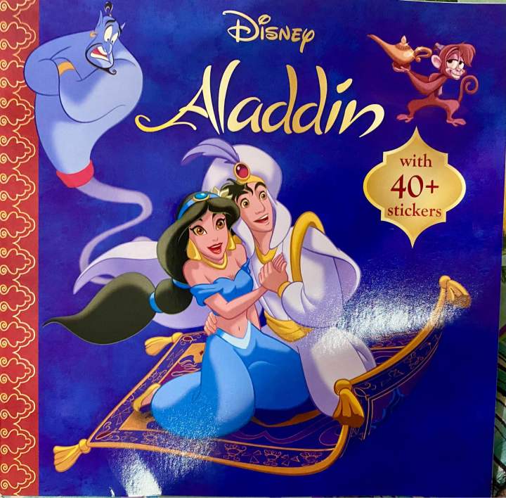 Aladdin story book , Classic Tale with 40+ Stickers children fun ...
