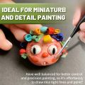 00000 Fine Tip Paint Brush Set for Acrylic, Models, Mini  Miniature Detail , Nylon Hair Thin Extra Fine Paintbrushes. 