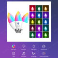 Tuya E14 Candle Lamps APP Control Smart Bulb Bluetooth WIFI RGB 220V LED Light Dimmable Smart Life Room Home Group Crystal Lamps. 