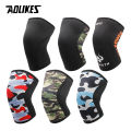 AOLIKES 7mm Neoprene Knee Sleeves for Weightlifting (Pair) Compression Knee Brace Support For Squats Crossfit Training Workout.