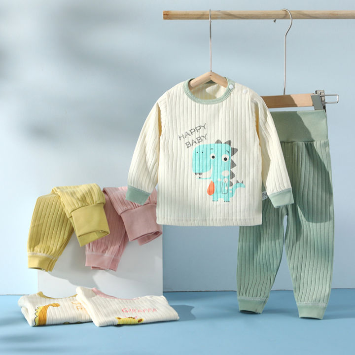 Autumn%20Baby%20Cotton%202-Piece%20Pajama%20Set%20Long%20Sleeve%20Top%20High%20Waist%20Pants%20Kids%20Sleepwear%20Home%20Clothes%20Outfit%20Boys%20Girls%20Underwear%20-%20Image%202