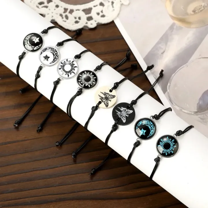 2%20PCS/Set%20Couples%20Bracelet%20for%20Women%20Lover%20Luminous%20Sun%20Moon%20Rope%20Charm%20Friendship%20Girlfriend%20Party%20Jewelry%20Gift%20-%20Image%203