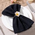 6pcs, Cotton Cloth Napkins 32x32cm, Handmade Cloth Solid Color Napkins, Delicate Handmade Cloth Napkins For Dinners, Parties. 