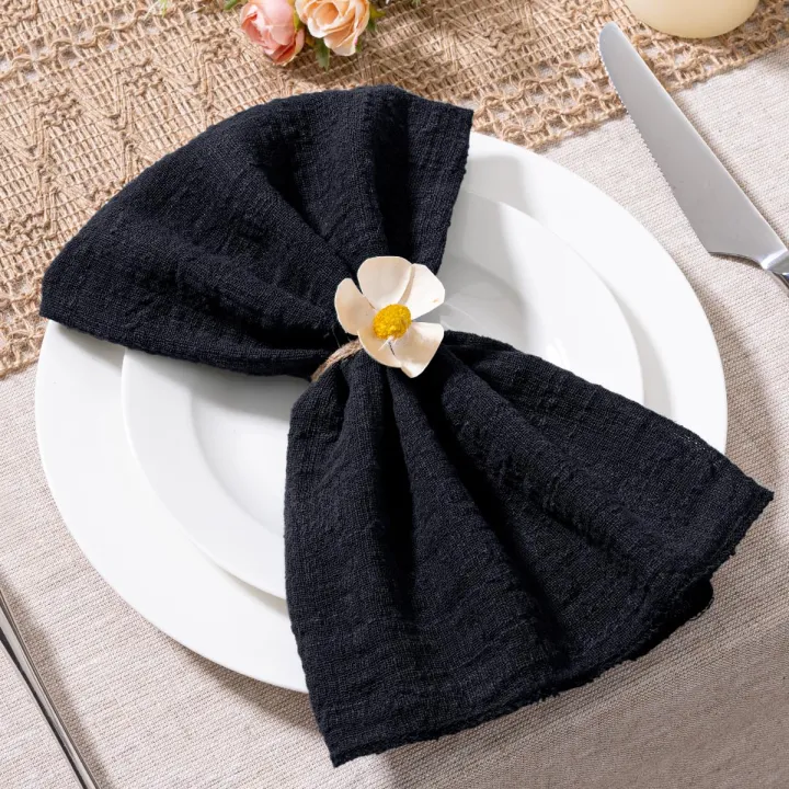 6pcs,%20Cotton%20Cloth%20Napkins%2032x32cm,%20Handmade%20Cloth%20Solid%20Color%20Napkins,%20Delicate%20Handmade%20Cloth%20Napkins%20For%20Dinners,%20Parties%20-%20Image%204