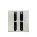 8 Switches+2 Sockets China Fitting Board Plate Galaxy Black Grey Series |For Trendy Walls| All Range Available. 