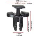 10/20/30/50Pcs Automotive Fastener Clip Suitable for Peugeot Citroen Bumper Plastic Buckle Mudguard Lining Wheel Fixing Clip.