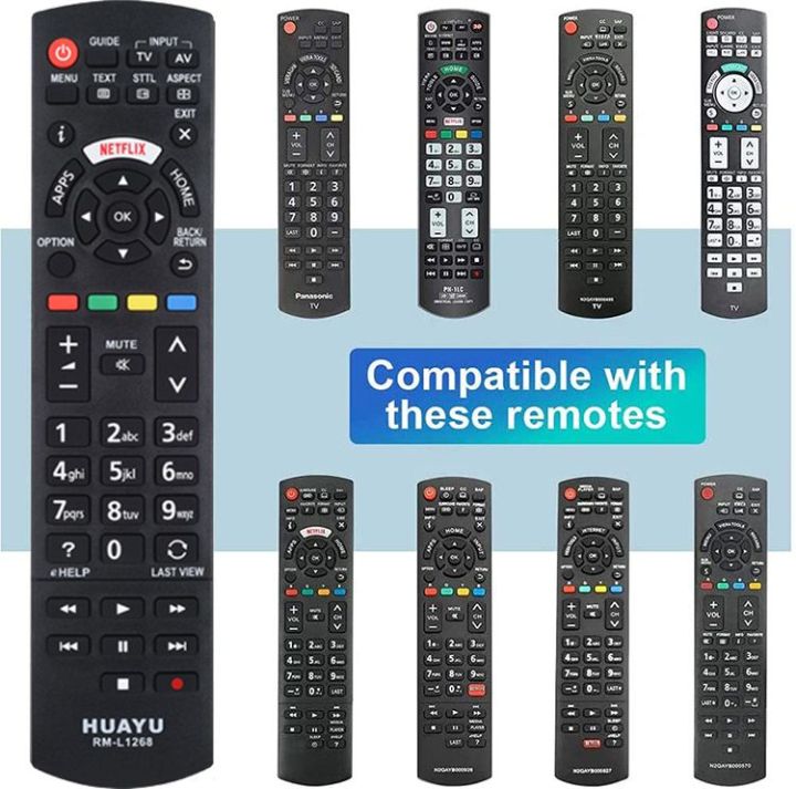 HUAYU RM-L1268 Universal Remote Control for Panasonic Smart Plasma Viera HDTV 3D LCD LED TV