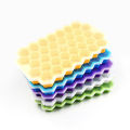 Durable Silicone Ice Cube Tray Mold – 37 Cavities, Honeycomb Shape, Stackable, Dishwasher Safe with Lid.