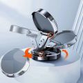 Car Mobile Phone Stand 720 Degree Rotation Metal Magnetic Suction Foldable Round Bracket Support for Universal Phones Holder.