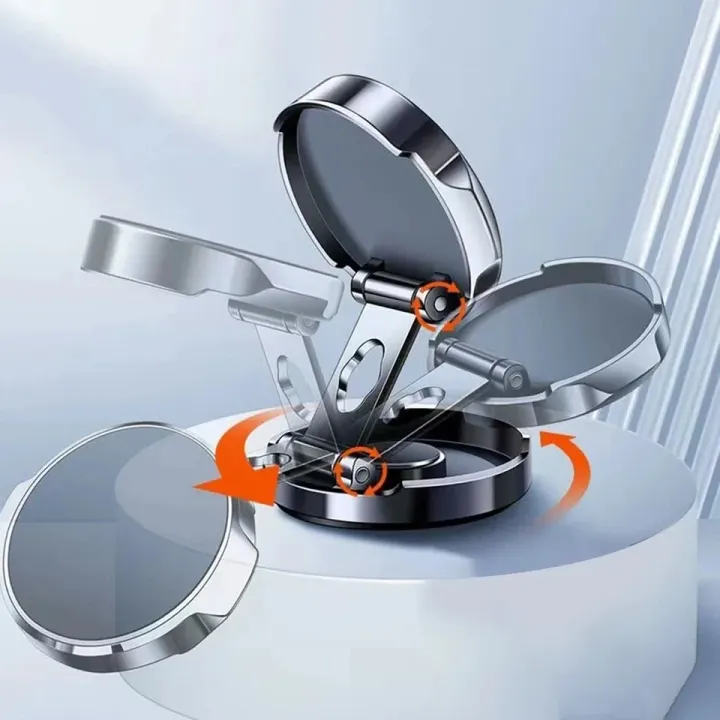 Car%20Mobile%20Phone%20Stand%20720%20Degree%20Rotation%20Metal%20Magnetic%20Suction%20Foldable%20Round%20Bracket%20Support%20for%20Universal%20Phones%20Holder%20-%20Image%203