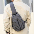 Multi Functional Men's Chest Bag Sports Crossbody Bag Multi Compartment Shoulder Bag for Daily Commuting Sports and Fitness. 