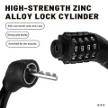 4 Digital Code Bicycle Cable Lock Anti-theft Alloy Steel MTB Road Bike Cable Code Combination Password Lock Security Padlock. 