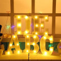 Decorative Letters Night Light Alphabet Letter LED Lights Luminous Lamp Battery Night Light Party Wedding Bedroom Decoration. 