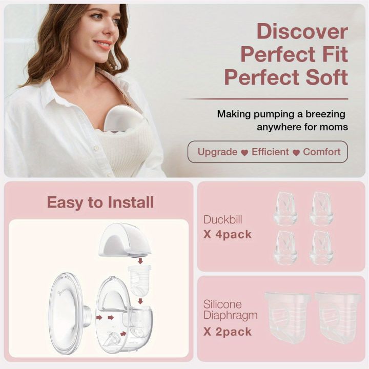 6PCS%20Duckbill%20Valve%20&%20Silicone%20Diaphragm%20Compatible%20with%20Eufy%20S1%20Pro/S1/E10,%20NCVI/Zooawa/Nuliie%20S32%20Breast%20Pump%20Accessories%20-%20Image%205