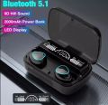 M10 TWS EARBUDS 2500mAh CHARGING BOX BLUETOOTH - COMPATIBLE  STEREO WATERPROOF. 