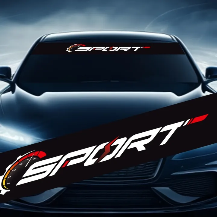 1 eye-catching car front windshield sticker, suitable for the front ...
